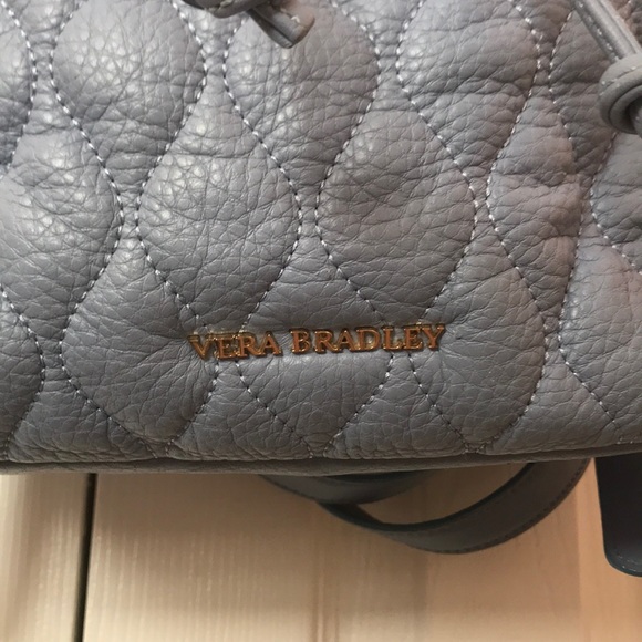 Vera Bradley blueish purple leather backpack - Picture 2 of 5